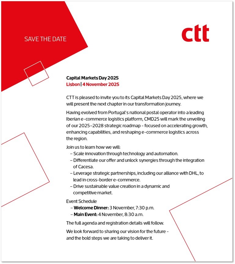 2025 Capital Markets Day Save the date